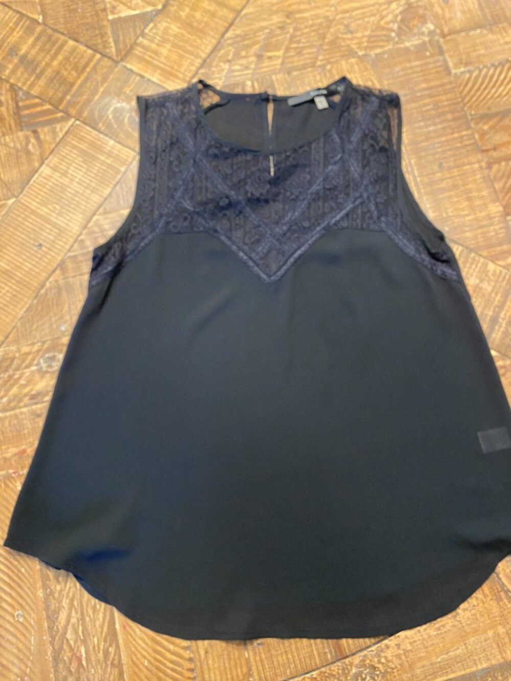 Fun2Fun Stitchfix sleeveless blouse, black, size small